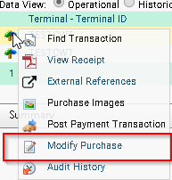 Modify Purchase