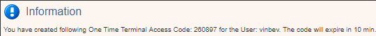 Example of the message listed on the page