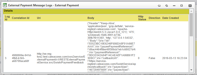 ExternalPaymentMessageLog