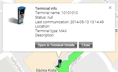 Parking Zoned - Terminal Details