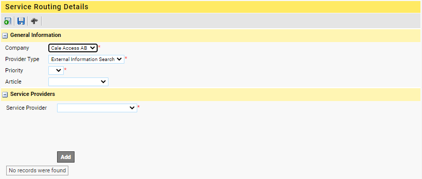 Ext.Inf.Search routing