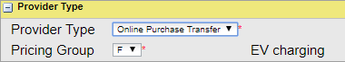 Pricing Group Code