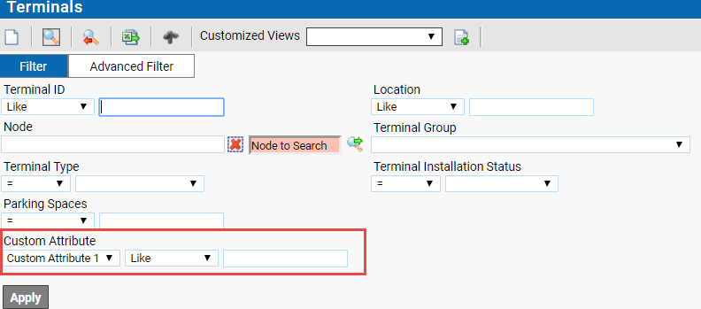 Custom Attribute in Filter