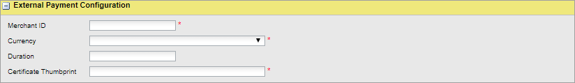 External Payment Profile deatils Swish