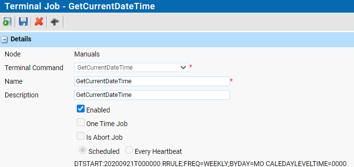 Terminal Jobs Details