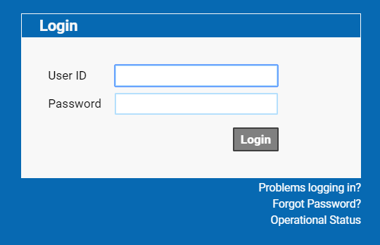 Login window