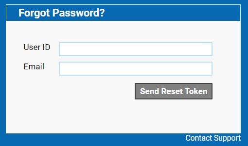 Request Password reset