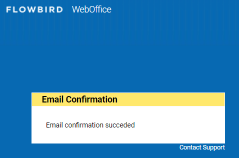 verified email