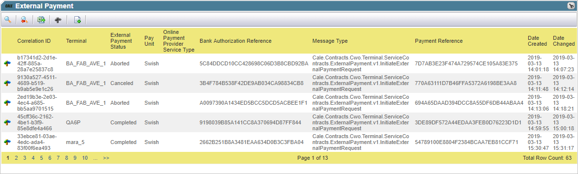 External Payment