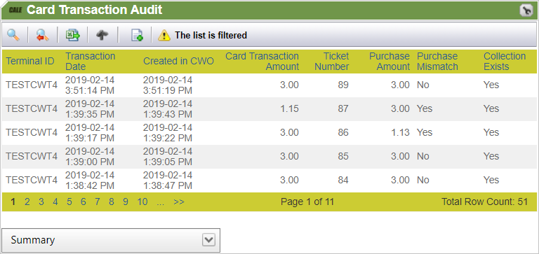 Card Transaction Audit