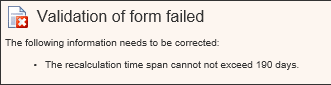 Tariff Band Recalculation error
