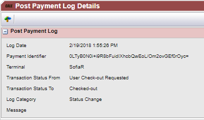Post Payment Log Details