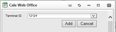 Card Payment Profile - Add Terminal