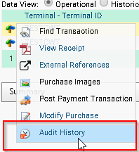 Audit history