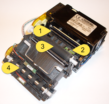 47, Cleaning points inside the printer
