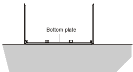 Figure 37, Terminal placed directly on the foundation