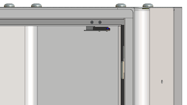Figure 30, Door-open sensor in the pedestal.