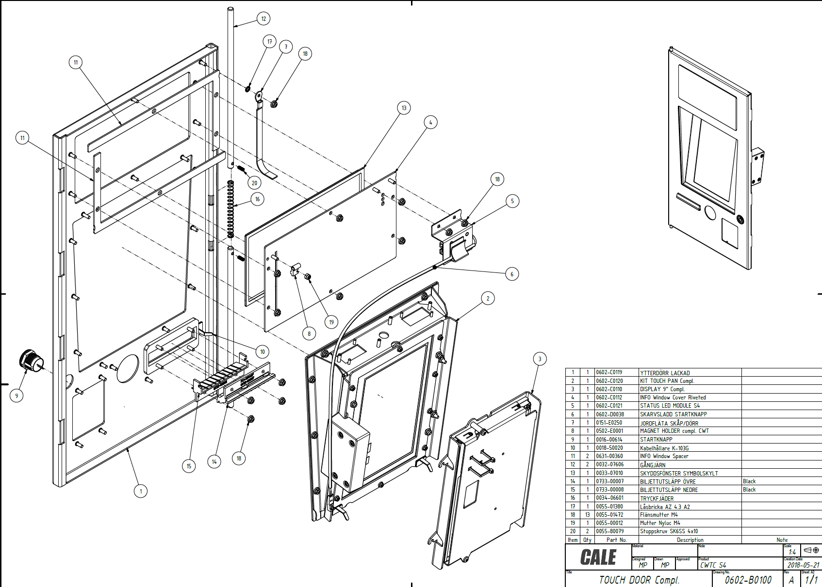 CWTC S4 Touch Door EVD