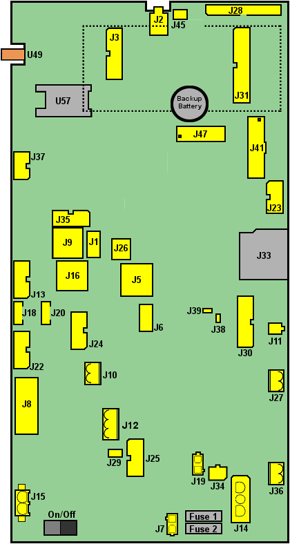 Figure 32, CPU board version 0501-E0150 Rev H