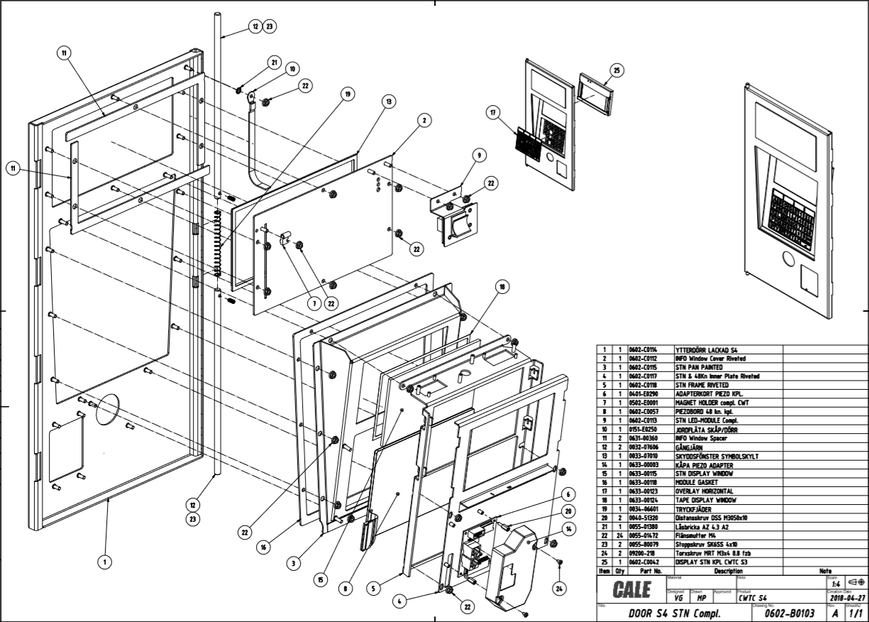 CWTC S4 Door drawing
