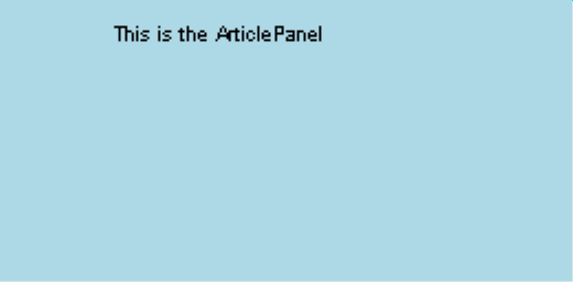 Figure 17. Article panel, example.