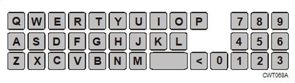 Figure 36, CWT 2115 keyboard, example