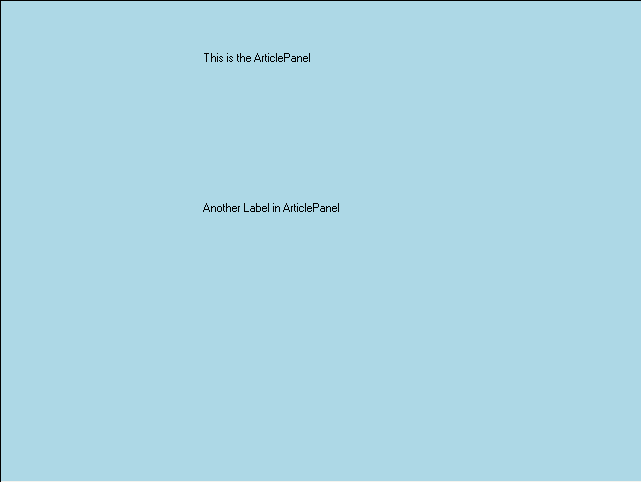 Figure 20. TFT article panel, example.