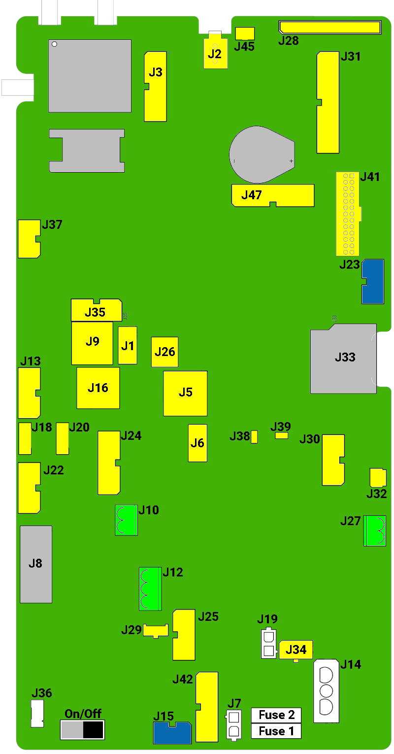 Figure 12, CPU board version 0501-E0153 Rev B