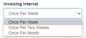 Invoicing Interval