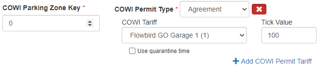 COWI permit settings