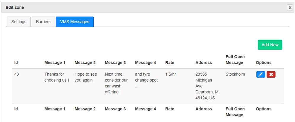 VSM Messages