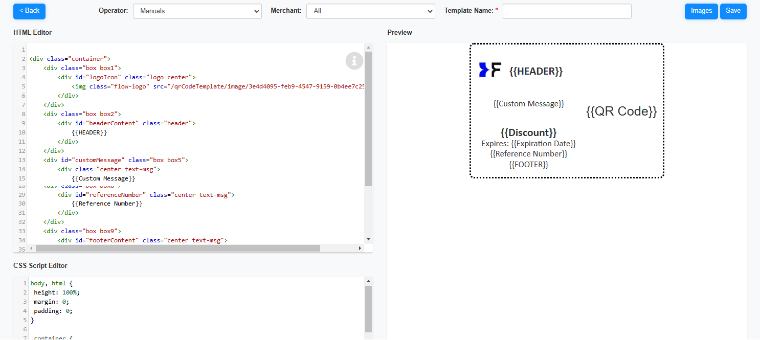 QR Code templates  details