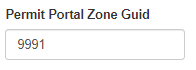 Permit Portal Zone GUID