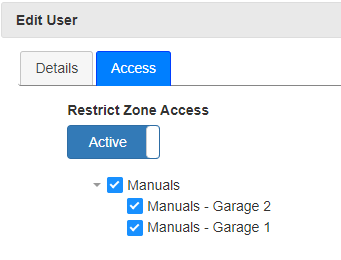 Add User Access regular