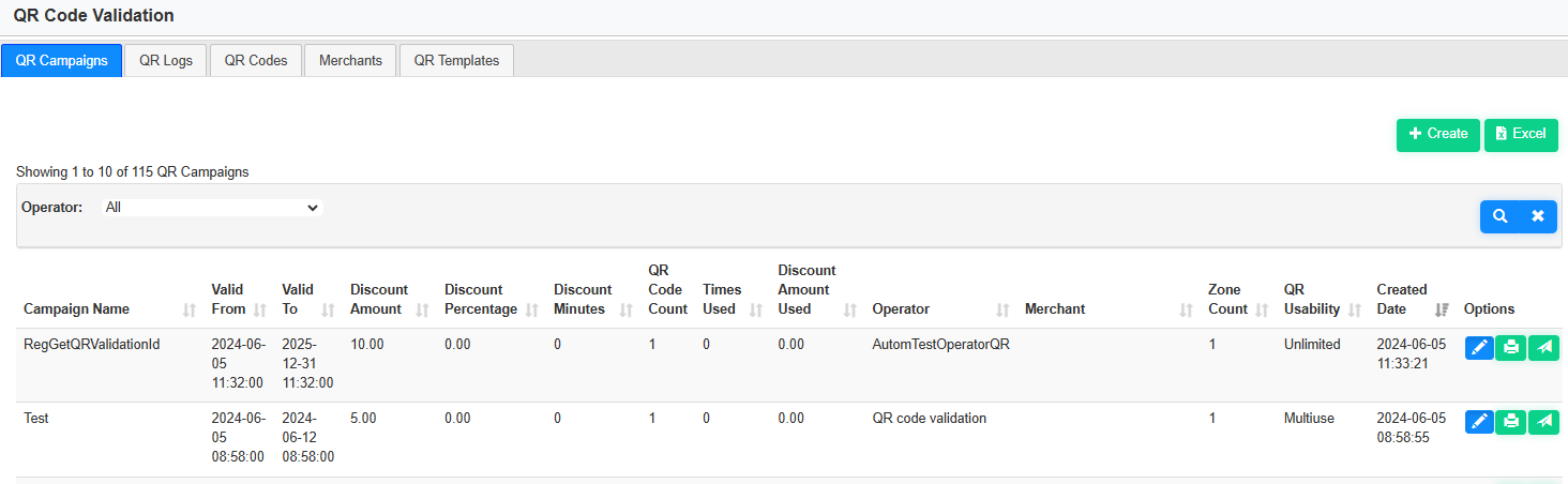 QR Code validation