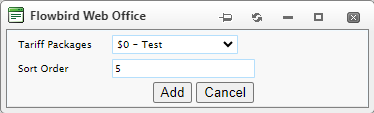 Add tariff to group