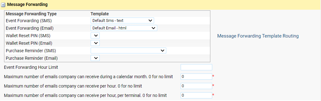 MessageForwardingTemplates
