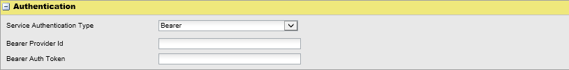 Figure 16, Create a Service Provider - step 4 - Bearer Authentication