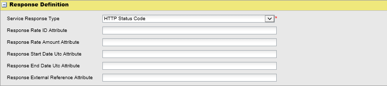 Figure 9, Create a Service Provider - step 3 - REST Response definition HTTP Example
