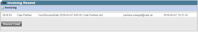Invoicing Resend